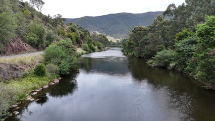 Obraz premium Spectacular aerial photo of Licola Victoria Australia