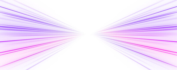 Neon pink violet speed track creates an elegant racing trail with soft glow. PNG