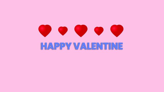 animation about upcoming valentines day event made as a template with blank space for editing purposes