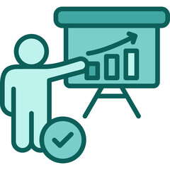 Presentation Skills solid icon