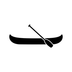 Canoe and Paddle Graphic Icon