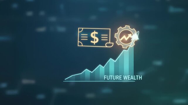 Finance investment compound interest retirement savings strategy future wealth growth planning concept for smart finance and compound interest