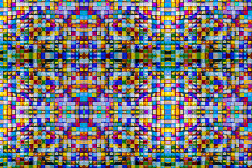 Rainbow Iridescent Glass Mosaic Tiles