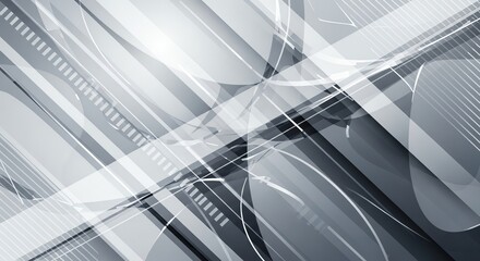 Obraz premium Abstract gray lines and shapes background