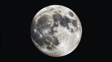 Obraz premium Moon phase, full moon, lunar surface, astronomy, night sky