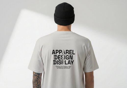 Mockup of Men Oversized T-Shirt