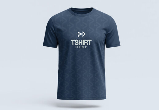 Men Wearing T-Shirt Mockup with Generative AI