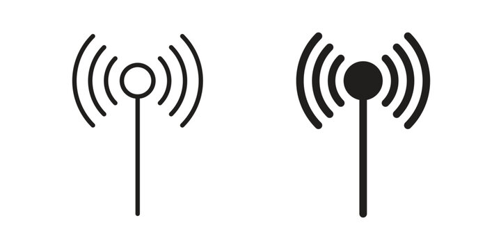 Antenna icon suitable vector symbol for graphic design, logo, web site, social media