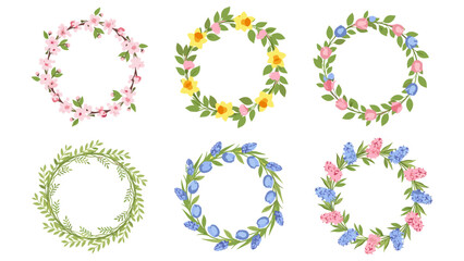 Spring Floral Wreath Collection