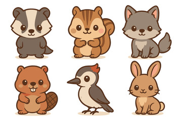 Cute Woodland Animals Collection