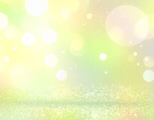 Naklejka premium ゆめかわいいライトグリーン系ラメの背景。Generated AI