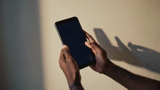 Cinematic Touch Interface with Smooth Swipe Motion and Dynamic UI Feedback