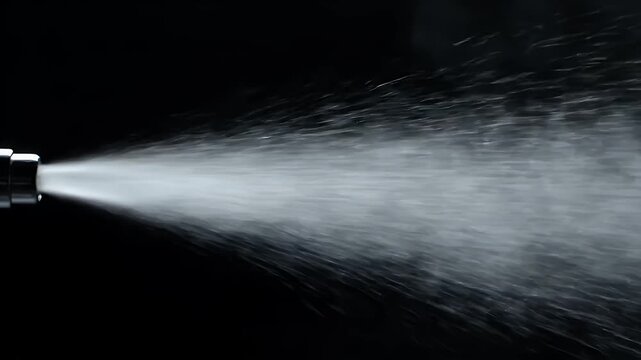 Sleek nozzle against dark background showcasing precise metallic details