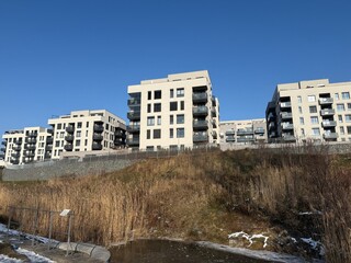 modern residential buildings in Prague