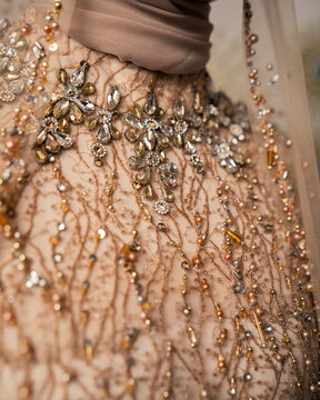 Detail shoot on Champaign gawn 