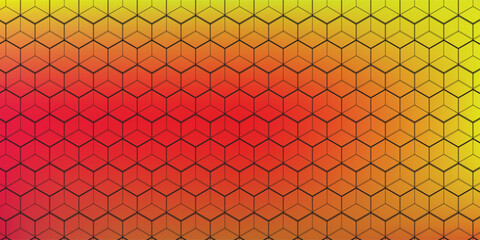 Abstract geometric background from hexagons vector