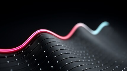 Futuristic Business Data Display on Transparent Glass Screen with Line Graphs and Indicators
