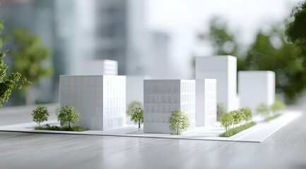 modern office buildings