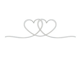 Fototapeta premium Intertwined hearts symbolizing eternal love and unity