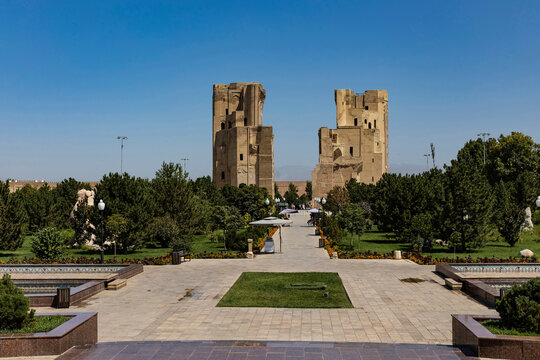 Shamsiddin, Uzbekistan - 19 August 2025: Shamsiddin city, ancient city of Amir Temur, where Tamerlane was born