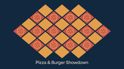 Pizza & burger showdown
