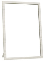 3D素材_写真立て_木製_白