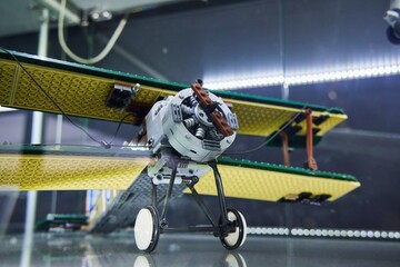 Naklejka premium Moscow, Russia. - June 23, 2025: Lego construction kit, old models. Collection of the famous toy series