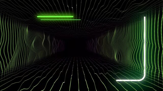 HUD frame digital technology sci-fi frame interface, 4K video