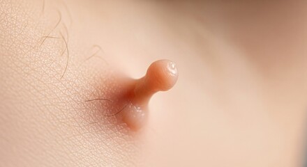 Fototapeta premium Skin Tag Underarm Skin Close Up Highlighting a Benign Dermatological Concern