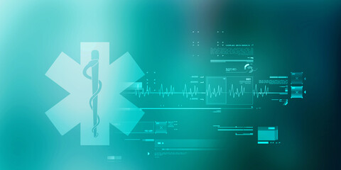 2d illustration medicine pharmacy sign snake © jijomathai