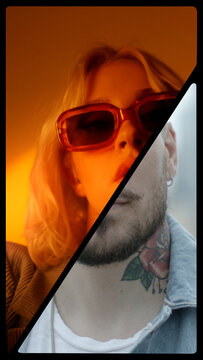 Vertical Split Screens - 2 Frames 06