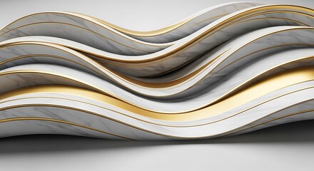  Marble Gold Wave Abstract