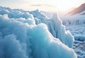 Upper Accumulation Zone Glacier Snow Glistening Ice Cap Overhead Freeze Visuals Frozen Vistas