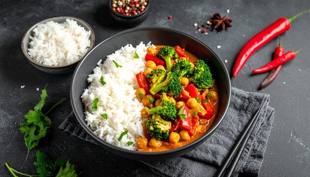 Veganes Curry mit Kokosmilch