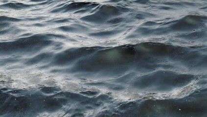 Close-up of churning ocean waves, capturing texture and movement
