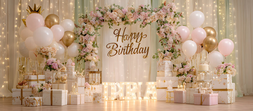 Decorative background in beige colour for celebration 
