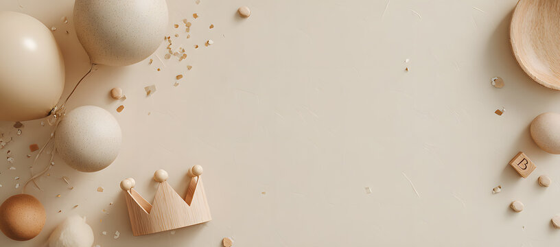 Decorative background in beige colour for celebration 