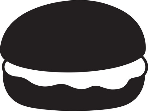 Delicious Oreo Cookie Sandwich with Cream Filling Illustration
