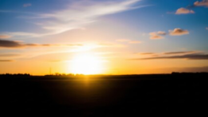 Fototapeta premium Golden Sunrise Over Open Horizon