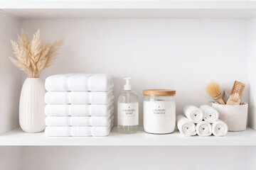 Laundry Shelf With Towels