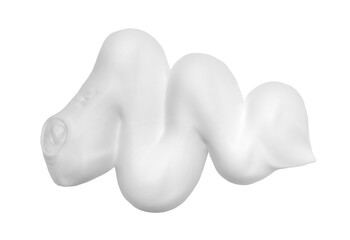 Shave foam isolated on white background and texture, clipping path