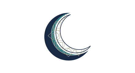Obraz premium Crescent moon phases illustration symbol.