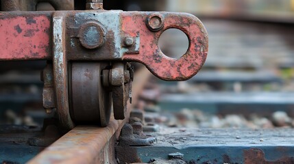 A railway coupler used to connect wagons connected