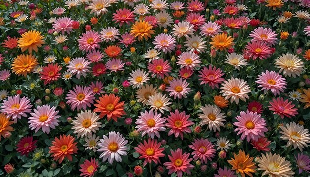 there a vist filed covered in flower of a colour i cant describes. they are so bright and vibrent