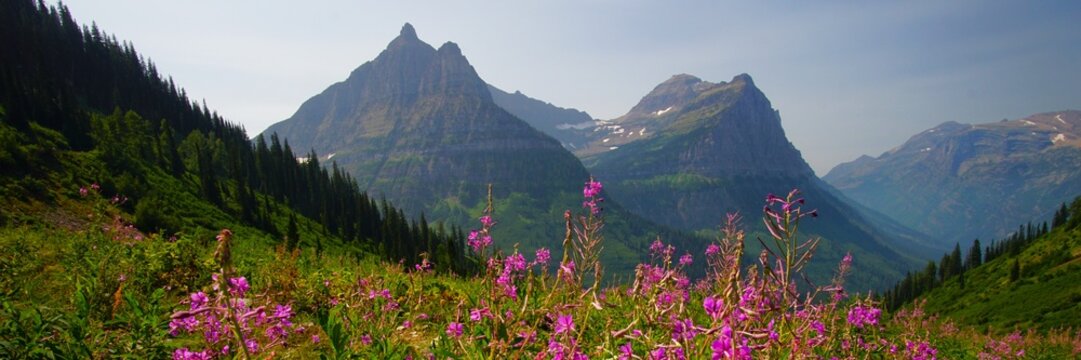 Beautiful Mountains of Glacier National Park Montana