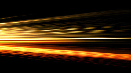 Abstract light streaks on dark background