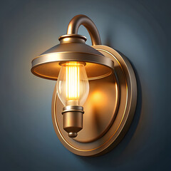 Realistic Wall Light Illumination Element