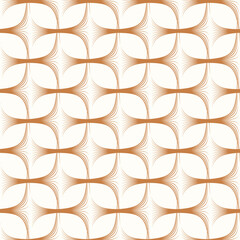 Monochrome seamless background with a geometrical ornament.  Vector illustration