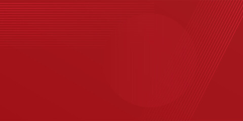 Abstract lines pattern technology on red gradients background simple art modern