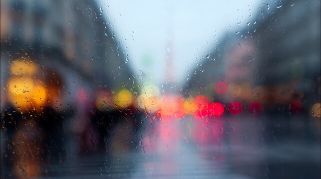 rain in the city